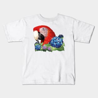 Scarlet macaw Kids T-Shirt